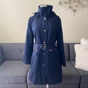 MICHAEL KORS NAVY TRENCH COAT